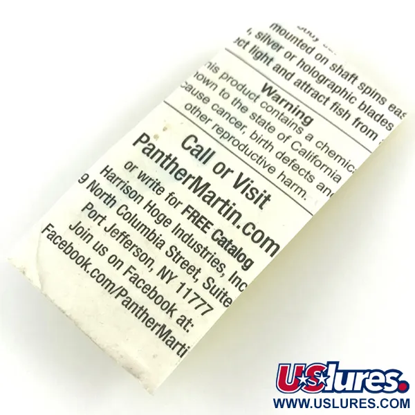 Panther Martin 1 Sukriukė, Sidabrinė, 2g, Be apkabėlės, #4371