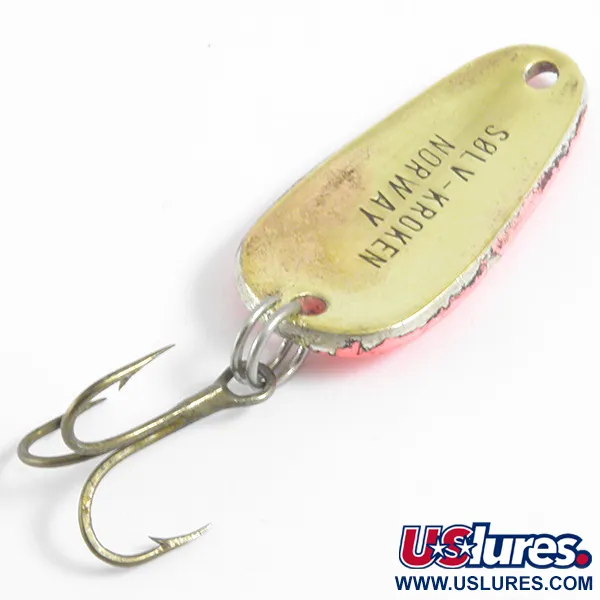 Sølvkroken Vartiklė, Raudona / Auksinė, 7g, Taškuotas raštas, #4437