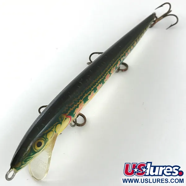 Rapala Original Floater Vobleris, Raudona/Auksinė/Žalia, 7g, #4453
