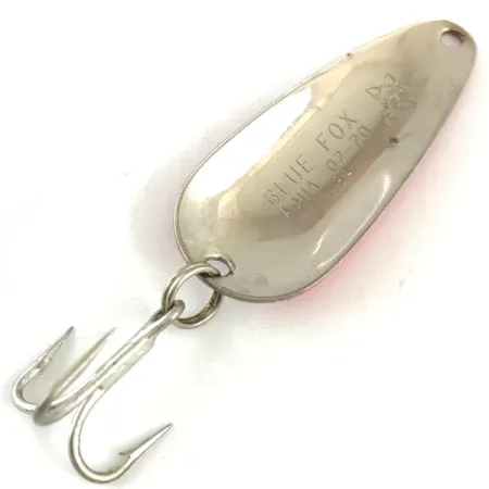 Blue Fox Aqua Spoon Blinkė, Raudona / Balta / Nikelis, 7g, Vintage, #4487