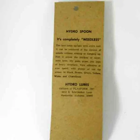 Hydro Lures Weedless Hydro Spoon Vartiklė, Geltona/Raudona, 14g, #4510