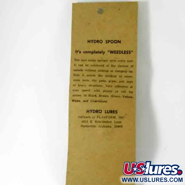 Hydro Lures Weedless Hydro Spoon Vartiklė, Geltona/Raudona, 14g, #4510