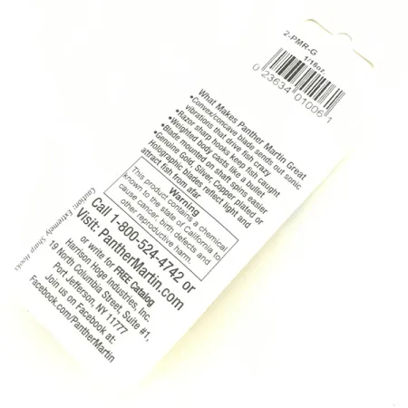 Panther Martin 2 Suktukas, Auksinis, 2.5g, Tikras auksavimas, #4582