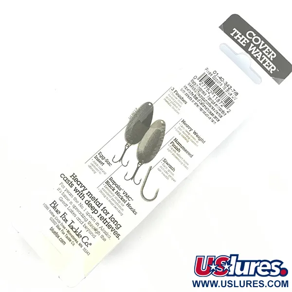 Blue Fox Pixee Blizgė, Hammered Nickel / Blue, 24g, UV Bright, #4588