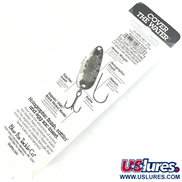 Blue Fox Rattlin Pixee UV Blizgė, Mėlyna/Geltona, 24g, Garsas, #4590