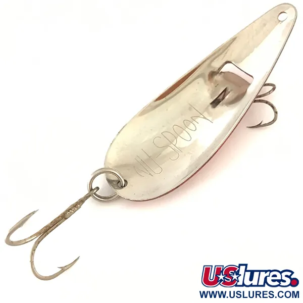 American Sportsman NU Spoon Blizgė, Raudona/Nikelis, 11g, Dvišakis, #4631