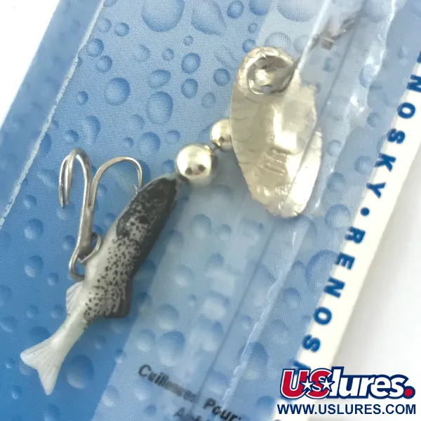 Renosky Sonic Swing Minnow 0 Masalas, Sidabrinis, 2g, Tail-Flex, #4639