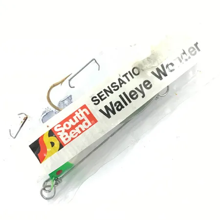 South Bend Walleye Wonder Spinnerbait, Nikelis/Žalia/Balta, 14g, #4670