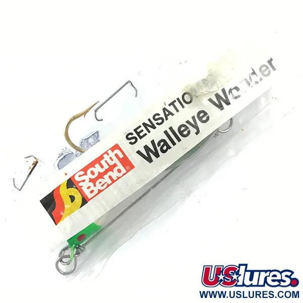 South Bend Walleye Wonder Spinnerbait, Nikelis/Žalia/Balta, 14g, #4670