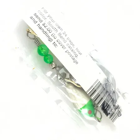 South Bend Walleye Wonder Spinnerbait, Nikelis/Žalia/Balta, 14g, #4670