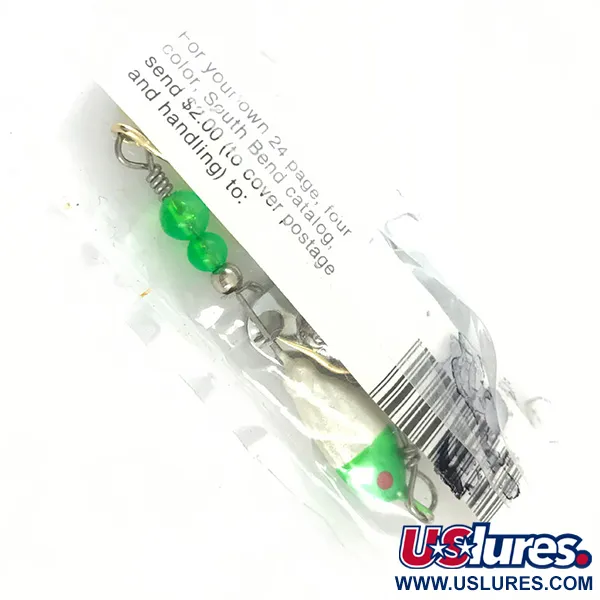 South Bend Walleye Wonder Spinnerbait, Nikelis/Žalia/Balta, 14g, #4670