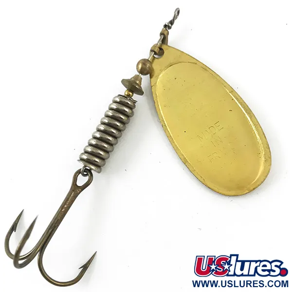 Mepps Aglia 5 Sukrė, Auksinė, 14g, Štampuotas Lapelis, #4674