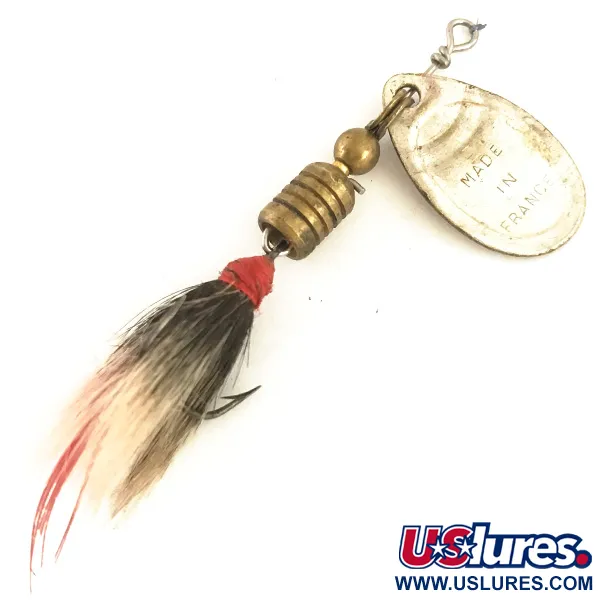 Mepps Aglia 1 dressed Sukrė, Sidabrinė, 3.5g, Puoštas trišakis, #4723