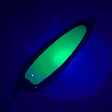 Luhr Jensen Flutter Spoon UV Blizgė, Neoninė žalia, 7,5g, UV, #4746