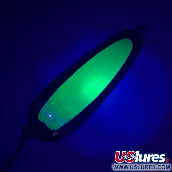 Luhr Jensen Flutter Spoon UV Blizgė, Neoninė žalia, 7,5g, UV, #4746