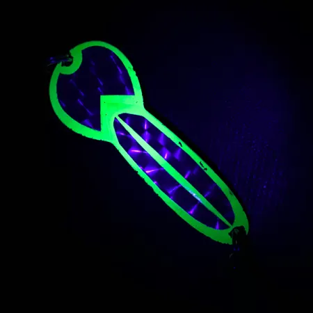 Glen Evans Loco 3 UV Blizgė, Nikelis/Geltona, 17g, UV, #4761