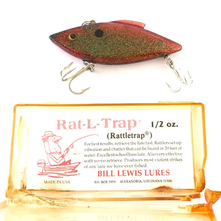 Bill Lewis Rat-L-Trap VIB, Red Green Glitter, 14g, Garsus, #4793