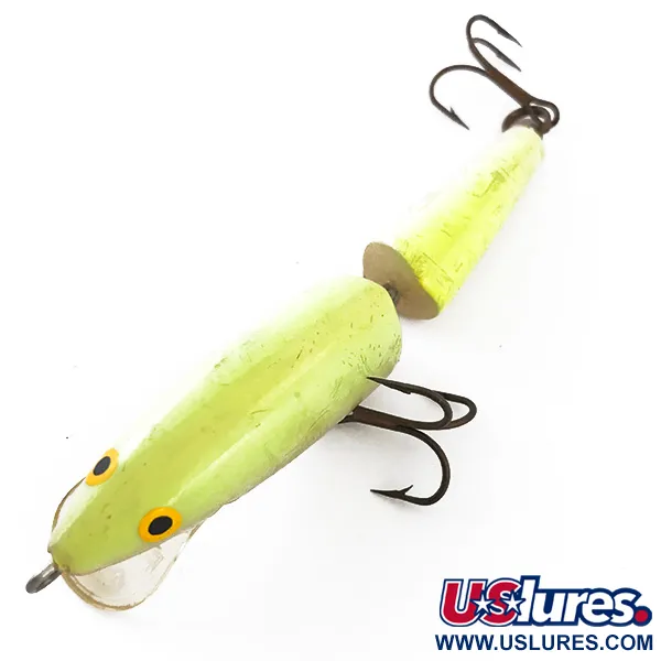 Rapala Jointed J-9 Dviejų dalių vobleris, Geltona, 7g, Balsa, #4822