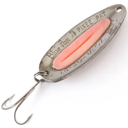 Blue Fox Pixee Blizgė, Kaltas nikelis/Rožinė, 14g, Ikrai, #4840