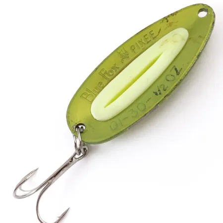 Blue Fox Pixee UV Blizgė, Green Gold/Yellow, 14g, UV Glow, #4842