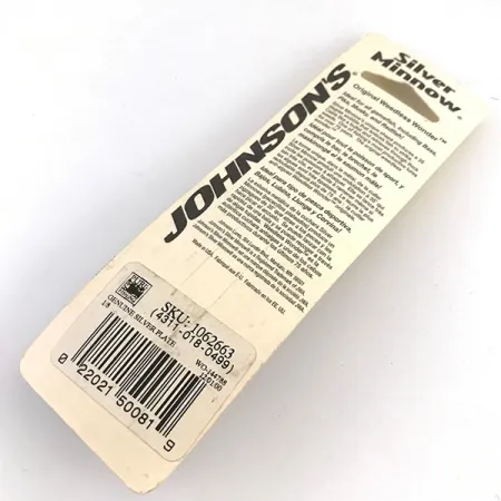 Weedless Johnson Silver Minnow Blizgė, Sidabruota, 7g, Žolėms, #4859