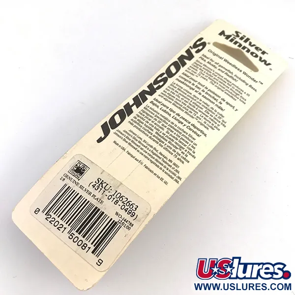 Weedless Johnson Silver Minnow Blizgė, Sidabruota, 7g, Žolėms, #4859