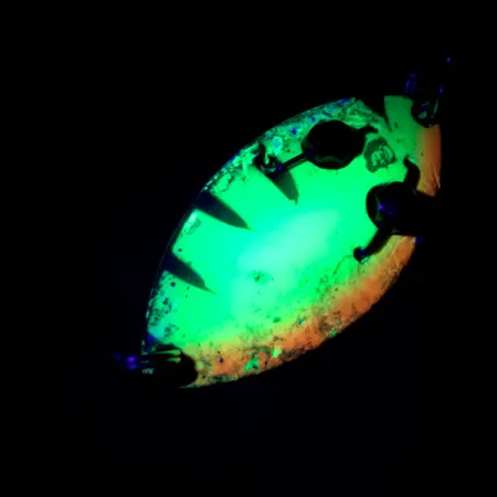 Eppinger Red Eye Spinning UV Blizgė, Fire Tiger/Žalvaris, 10g, #4883