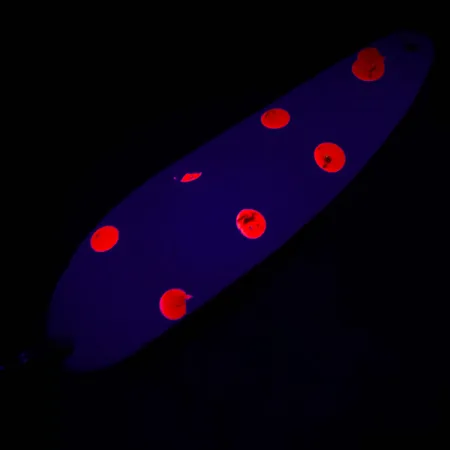 Eppinger Dardevle Cop-E-Cat 7400 Blizgė, Balta/Nikelis/Raudona UV, #4915