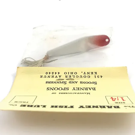 Weedless Barney Spoon Vartalė, Raudona/Balta, 7g, Nežoliuojanti, #4924