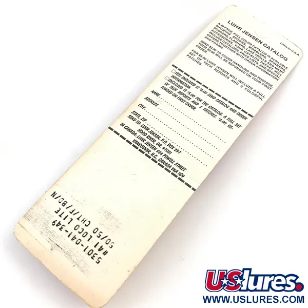 Luhr Jensen Loco Lite UV Blisgė, Raudona/Geltona/Juoda, 14g, UV, #4927