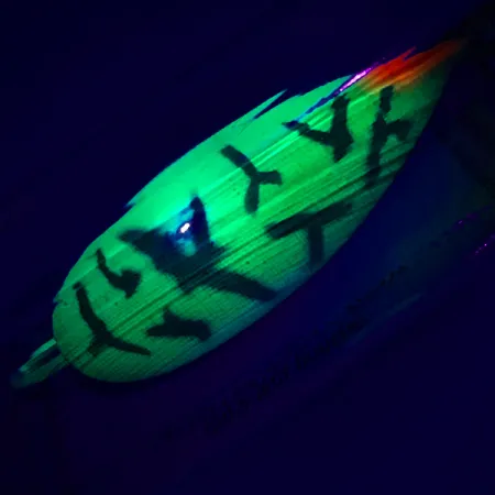 Luhr Jensen Weedless Silver Spoon UV, Fire Tiger, 17g, Vartiklė, #5796