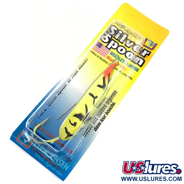 Luhr Jensen Weedless Silver Spoon UV, Fire Tiger, 17g, Vartiklė, #5796