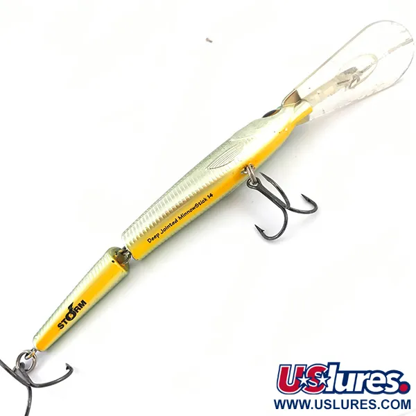 Storm Deep Jointed Minnow Stick 14 Vobleris, Žalia, 25g, Nariuotinis, #4942