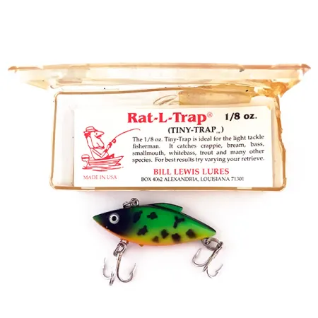 Bill Lewis Tiny-Trap Lipless Crankbait, Fire Tiger, 5.5g, Skęstantis, #4952