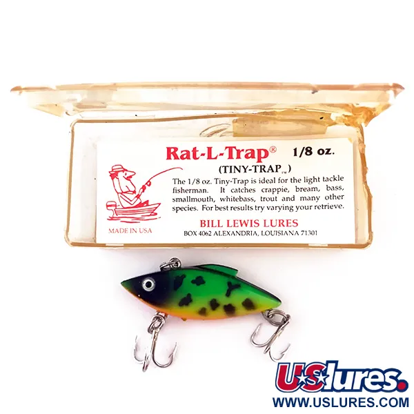 Bill Lewis Tiny-Trap Lipless Crankbait, Fire Tiger, 5.5g, Skęstantis, #4952