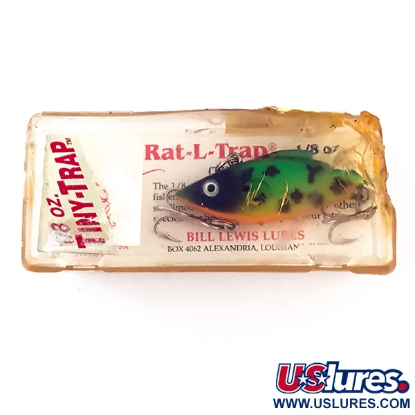 Bill Lewis Tiny-Trap Lipless Crankbait, Fire Tiger, 5.5g, Skęstantis, #4952