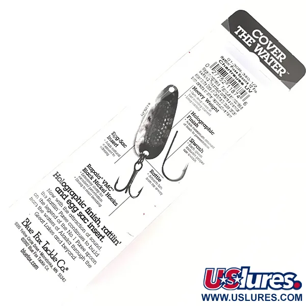 Blue Fox Rattlin Pixee Blizgė, Nikelis / Žalia, 14g, Barškutis, #4957