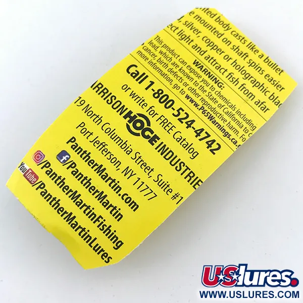 Panther Martin 2 Sukrė, Upėtakis, 2,5g, Trišakis su plunksnomis, #4992