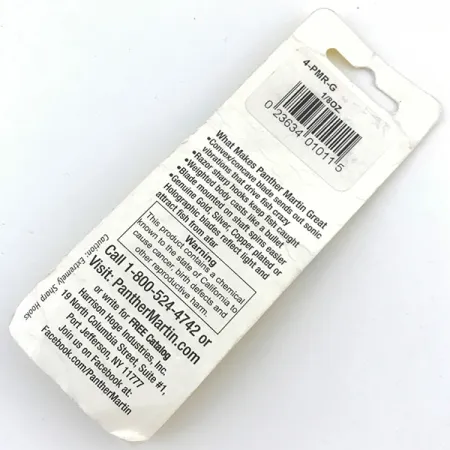 Panther Martin 4 Sukrė, Auksinė, 4g, Garsinė vibracija, #4997