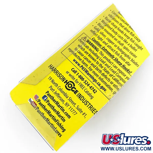 Panther Martin 6 Sukriukė, Sidabras / Mėlyna, 6g, Tiesioginė rotacija, #4998