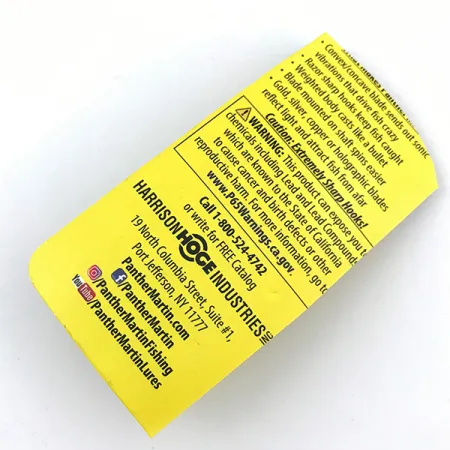 Panther Martin 6 Sukriukė, Fire Tiger, 6g, Lapelis ant ašies, #5010