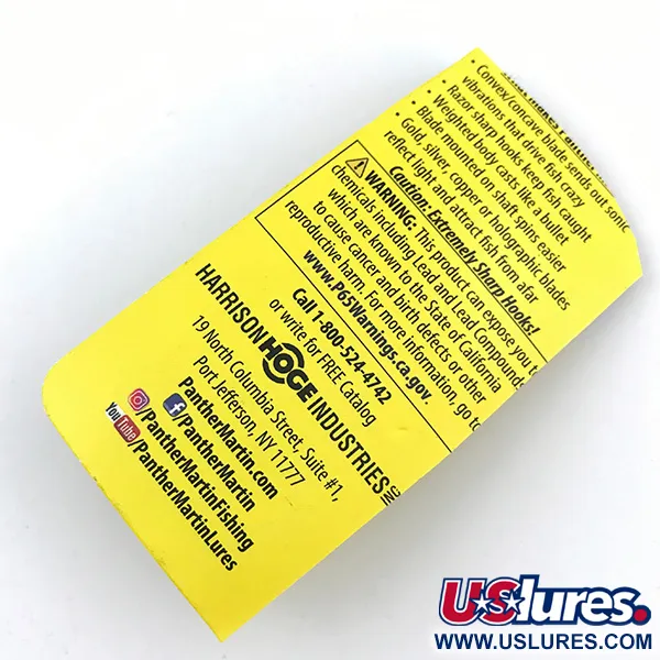 Panther Martin 6 Sukrė, Fire Tiger, 6g, In-line lapelis, #5001