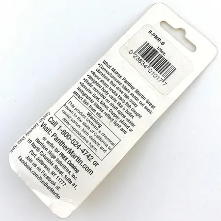 Panther Martin 6 Sukrė, Sidabras / Geltona, 7g, sidabruota, #6-PMR-S