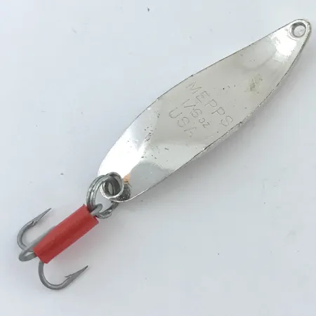 Mepps Syclops 00 Blizgė, Sidabras / Raudona, 4.5g, S forma, #5038