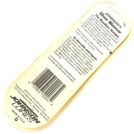 Johnson Weedless Silver Minnow Blizgė, Auksinė, 14g, Nekibanti, #5046