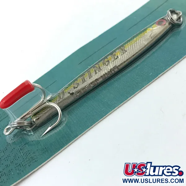 Luhr Jensen Deep Stinger Blizgė, Sidabrinė / Žalia, 21g, #5052