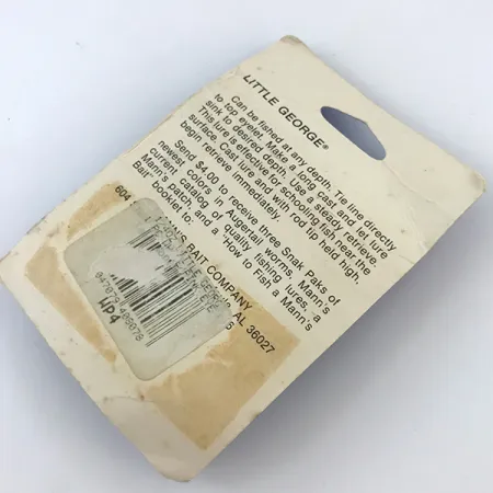 Mann's Bait Little George Sunkioji Sukrė, Balta/Nikelis, 14g, #5053