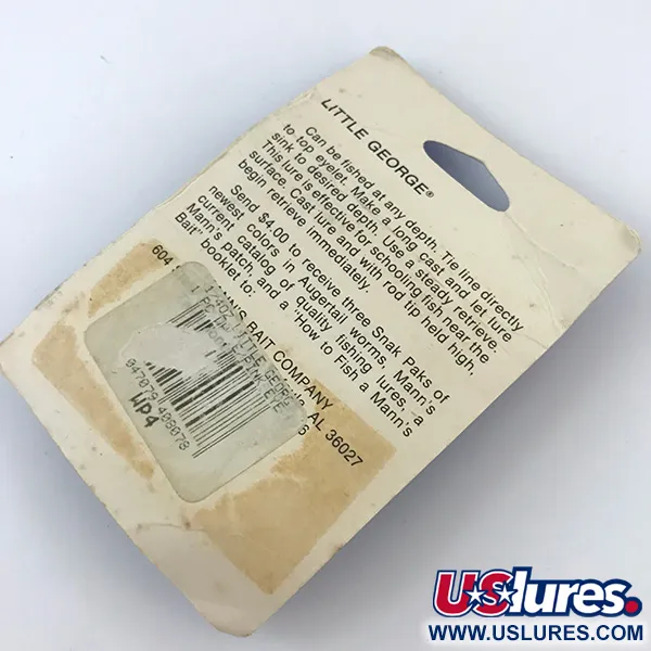 Mann's Bait Little George Sunkioji Sukrė, Balta/Nikelis, 14g, #5053