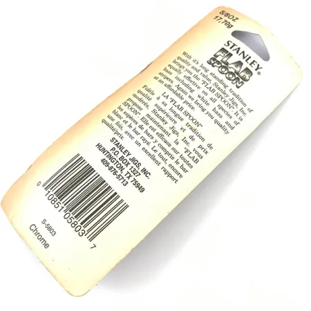 Stanley Flab Spoon Blizgė, Nikelis, 17,7g, Didelė Akis, #5055