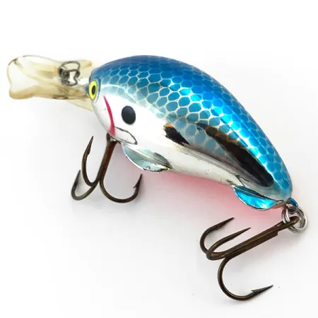 Luhr Jensen Brush Baby Uv Vobleris, Mėlyna/Sidabras/UV, 12g, #5097